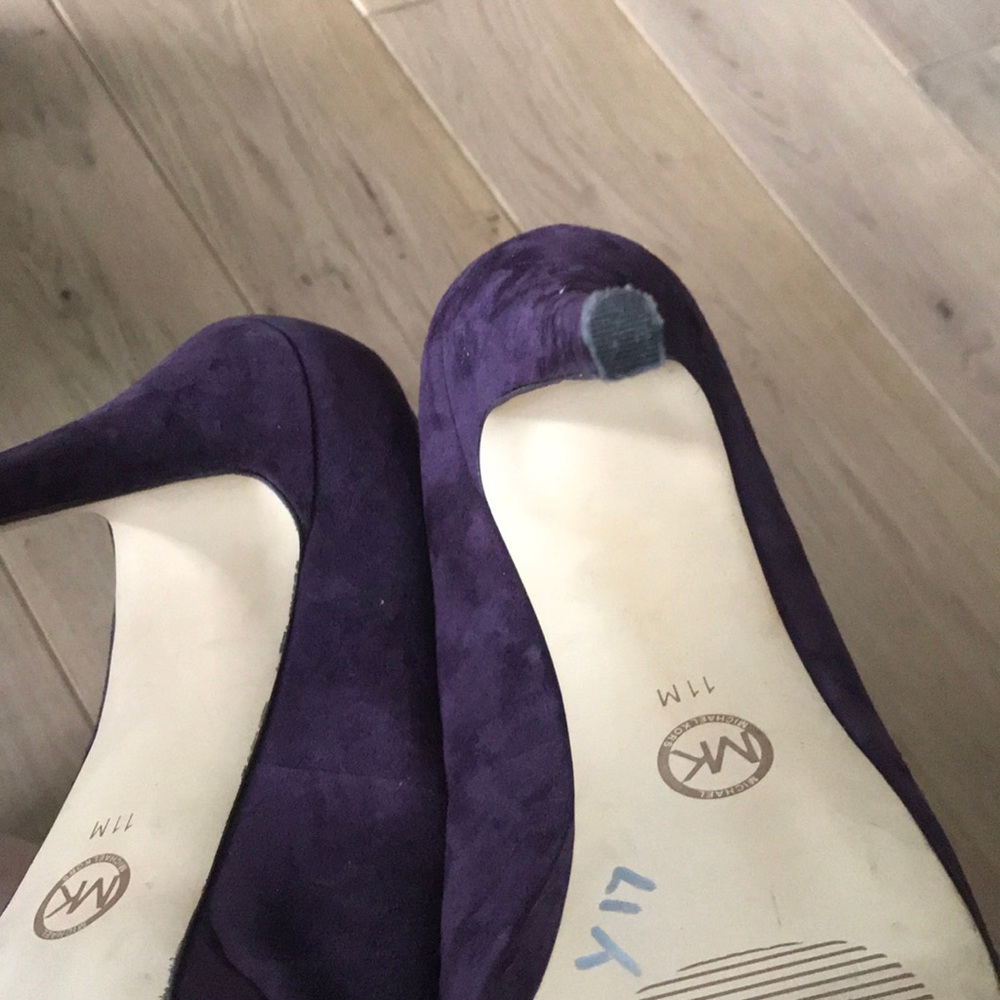 MICHAEL Michael Kors Purple Suede High Heel Pumps - Picture 6 of 8